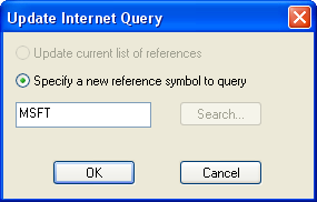 Specify the reference symbol to query