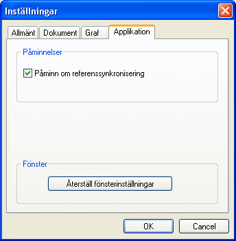 Applikationsinstllningar