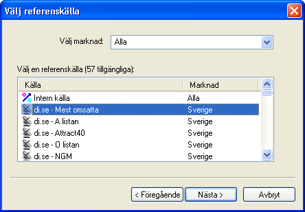 Vlj frst marknad, vlj sedan en referensklla